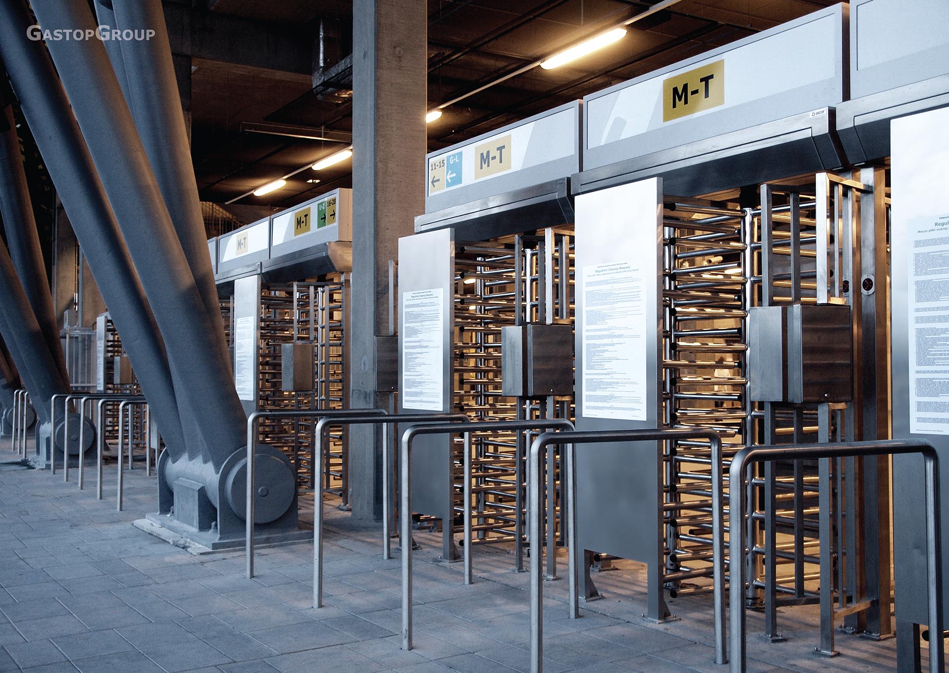 ordering of pedestrian traffic full height turnstiles